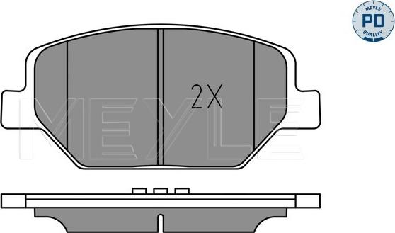 Meyle 025 221 3819/PD - Brake Pad Set, disc brake onlydrive.pro