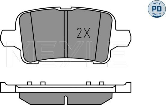 Meyle 025 221 2917/PD - Brake Pad Set, disc brake onlydrive.pro