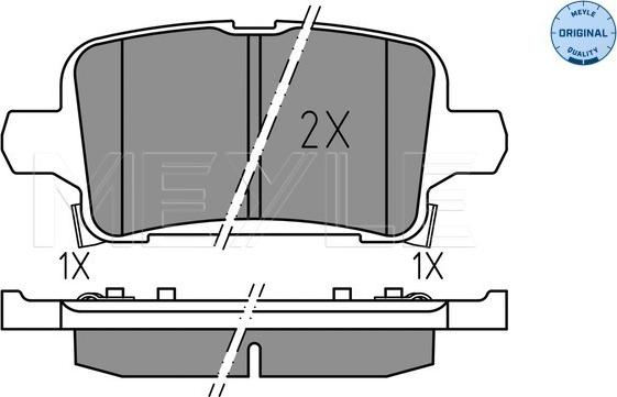 Meyle 025 221 2917 - Brake Pad Set, disc brake onlydrive.pro