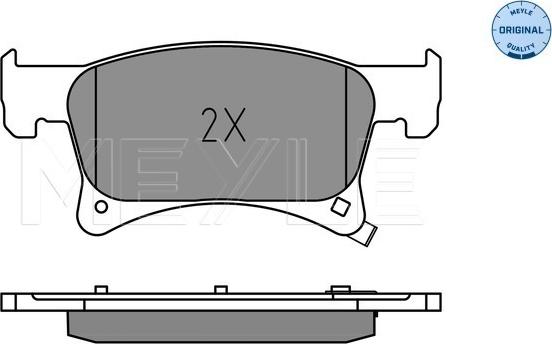 Meyle 025 221 2318 - Brake Pad Set, disc brake onlydrive.pro