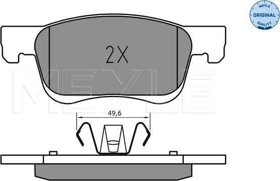 Meyle 025 221 2318 - Brake Pad Set, disc brake onlydrive.pro