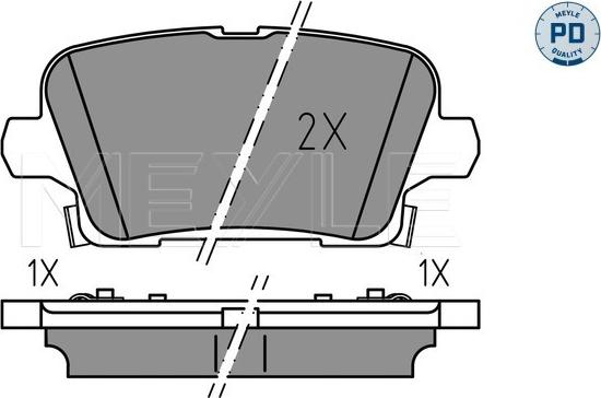 Meyle 025 221 2317/PD - Brake Pad Set, disc brake onlydrive.pro