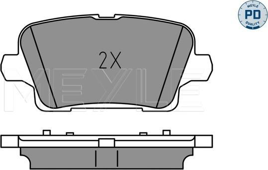 Meyle 025 221 2317/PD - Brake Pad Set, disc brake onlydrive.pro