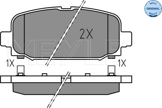 Meyle 025 228 4418 - Brake Pad Set, disc brake onlydrive.pro