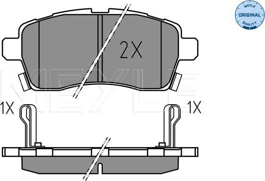 Meyle 025 228 5015 - Brake Pad Set, disc brake onlydrive.pro