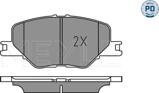 Meyle 025 228 3819/PD - Brake Pad Set, disc brake onlydrive.pro