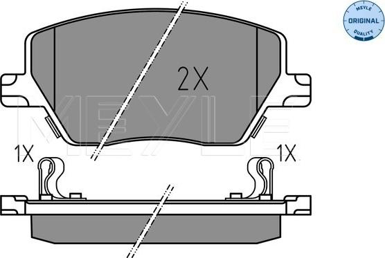 Meyle 025 223 9719 - Brake Pad Set, disc brake onlydrive.pro