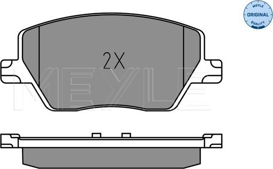 Meyle 025 223 9719 - Brake Pad Set, disc brake onlydrive.pro