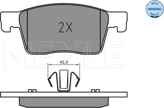 Meyle 025 223 4519 - Тормозные колодки, дисковые, комплект onlydrive.pro