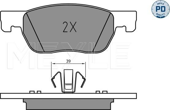 Meyle 025 223 4220/PD - Brake Pad Set, disc brake onlydrive.pro