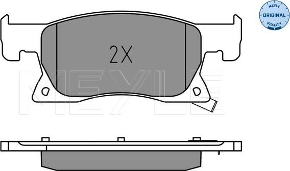 Meyle 025 223 4220 - Brake Pad Set, disc brake onlydrive.pro