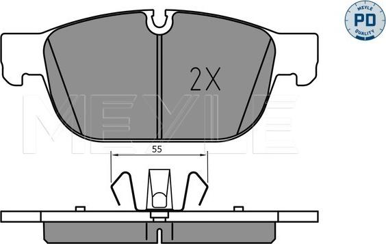 Meyle 025 223 1719/PD - Brake Pad Set, disc brake onlydrive.pro