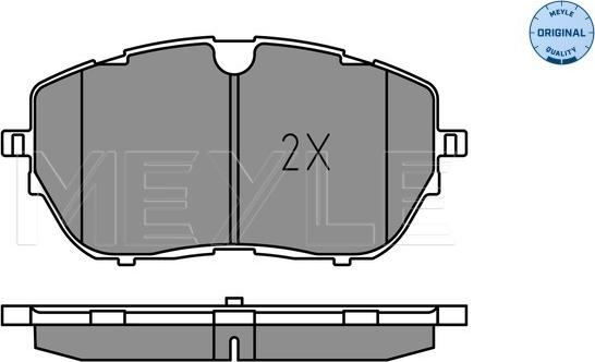 Meyle 025 222 1818 - Brake Pad Set, disc brake onlydrive.pro