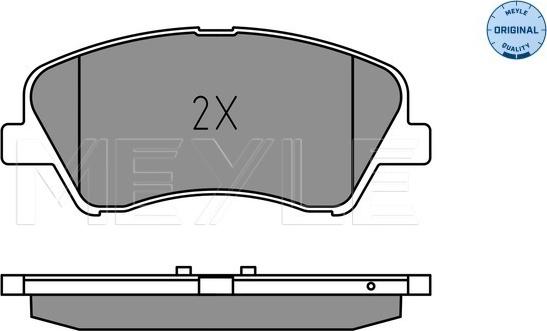 Meyle 025 222 2818 - Тормозные колодки, дисковые, комплект onlydrive.pro