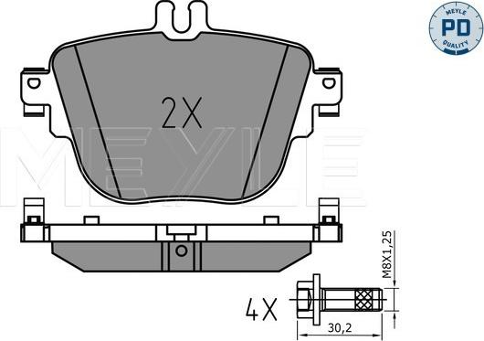 Meyle 025 227 9217/PD - Brake Pad Set, disc brake onlydrive.pro