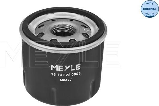 Meyle 16-14 322 0008 - Eļļas filtrs onlydrive.pro