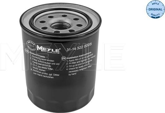 Meyle 31-14 322 0005 - Oil Filter onlydrive.pro