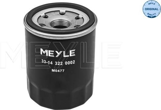 Meyle 33-14 322 0002 - Eļļas filtrs onlydrive.pro