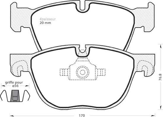 BMW 34112475040 - Bremžu uzliku kompl., Disku bremzes onlydrive.pro