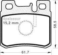 Mercedes-Benz 0014200220 - Jarrupala, levyjarru onlydrive.pro