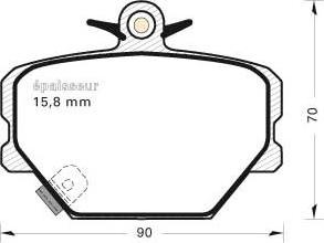Mercedes-Benz 0004200505 - Brake Pad Set, disc brake onlydrive.pro
