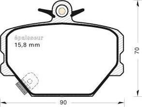 QUARO QP1226 - Brake Pad Set, disc brake onlydrive.pro