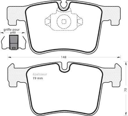 TRW GDB1942BTE - Тормозные колодки, дисковые, комплект onlydrive.pro