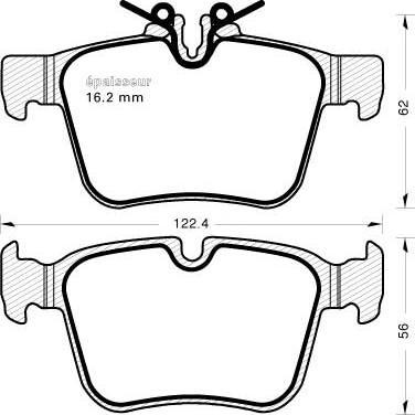 Mercedes-Benz 0004208200 - Brake Pad Set, disc brake onlydrive.pro