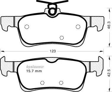 Valeo 302450 - Brake Pad Set, disc brake onlydrive.pro