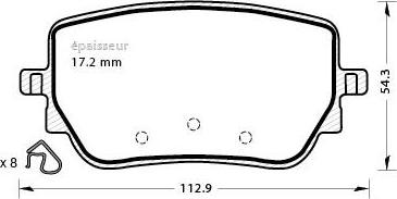 Mercedes-Benz A 000 420 17 06 - Brake Pad Set, disc brake onlydrive.pro