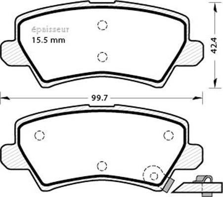 TRW GDB2248 - Brake Pad Set, disc brake onlydrive.pro