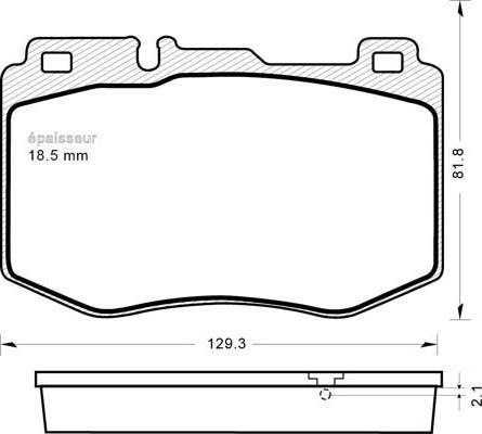 Mercedes-Benz A000 420 9503 - Stabdžių trinkelių rinkinys, diskinis stabdys onlydrive.pro