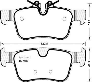 Volvo 32287431 - Piduriklotsi komplekt,ketaspidur onlydrive.pro