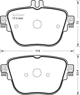 Mercedes-Benz A 000 420 79 03 - Stabdžių trinkelių rinkinys, diskinis stabdys onlydrive.pro