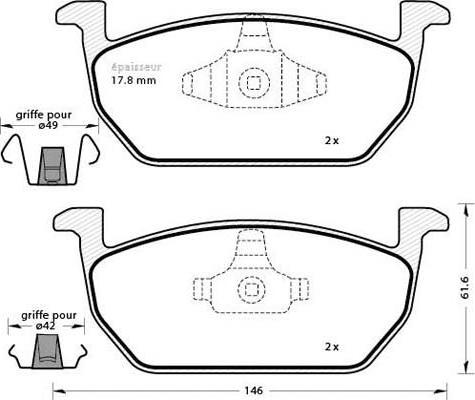 VAG 2Q0 698 151 R - Тормозные колодки, дисковые, комплект onlydrive.pro