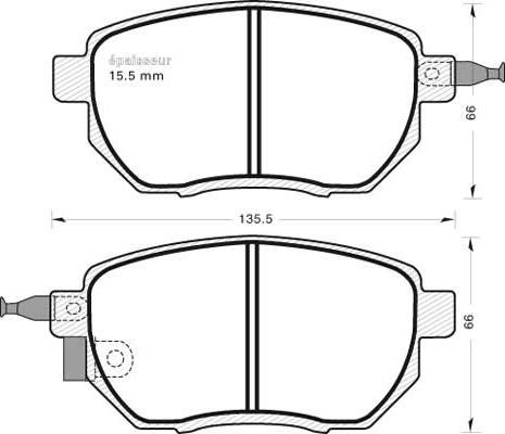 AISIN SN928P - Тормозные колодки, дисковые, комплект onlydrive.pro