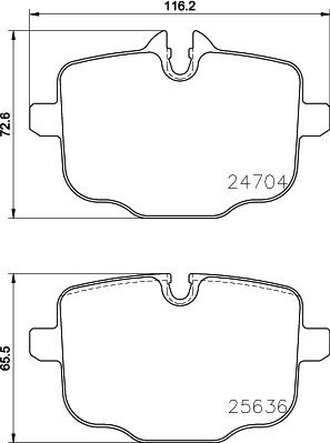 BMW 6896976 - Piduriklotsi komplekt,ketaspidur onlydrive.pro