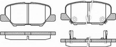 Mitsubishi 4605A998 - Тормозные колодки, дисковые, комплект onlydrive.pro