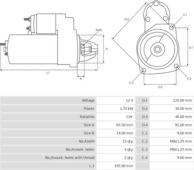 Mitsubishi M0T22473 - Starter onlydrive.pro