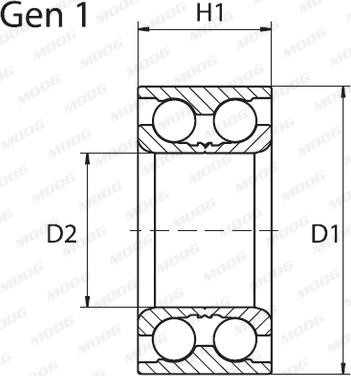 Moog VO-WB-11032 - Bearing Kit, wheel hub onlydrive.pro