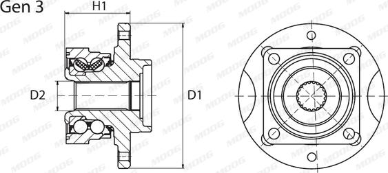 Moog OP-WB-11091 - Bearing Kit, wheel hub onlydrive.pro