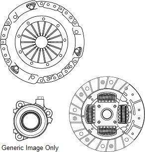 NATIONAL CK10217-42 - Sankabos komplektas onlydrive.pro