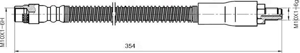 NATIONAL NBH6049 - Brake Hose onlydrive.pro