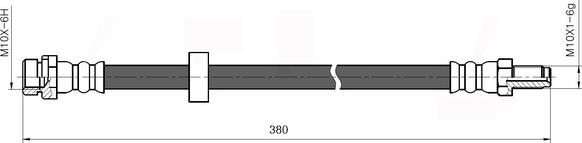 NATIONAL NBH6064 - Brake Hose onlydrive.pro