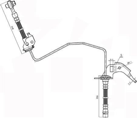 NATIONAL NBH6066 - Brake Hose onlydrive.pro