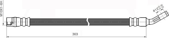 NATIONAL NBH6074 - Brake Hose onlydrive.pro