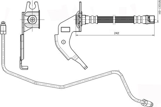 NATIONAL NBH6071 - Brake Hose onlydrive.pro