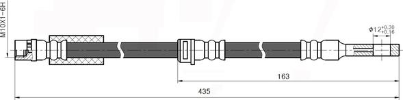 NATIONAL NBH6073 - Brake Hose onlydrive.pro