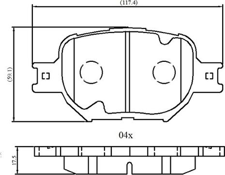 NATIONAL NP3049 - Brake Pad Set, disc brake onlydrive.pro