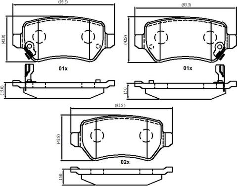 NATIONAL NP3046 - Brake Pad Set, disc brake onlydrive.pro